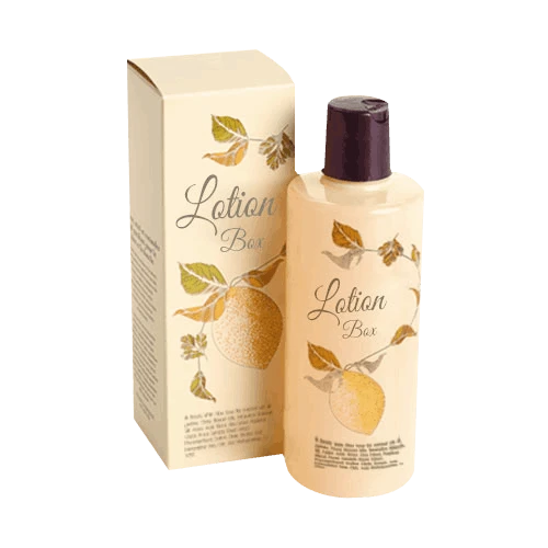 Custom packaging for lotion and skin care products with brand logo and colours