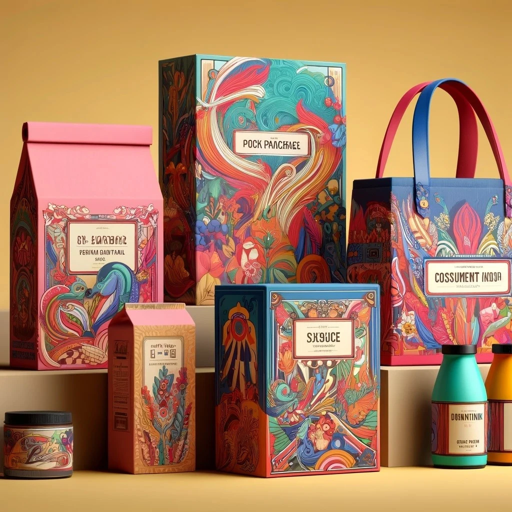  Colorful printed tuck box for beauty care products with soft touch lamination